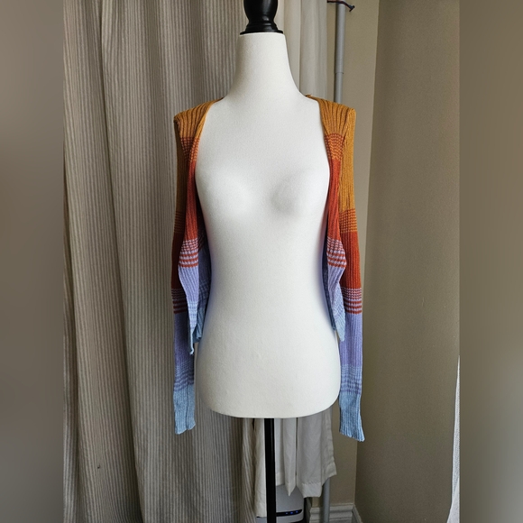 Bright, Multi-color knitted top/ Cardigan - Picture 2 of 8